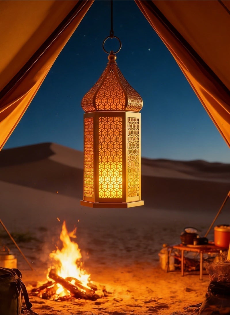 أضواء رمضان ، الصمام فانوس رمضان ، ماء ، مصباح فانوس البطارية ، ضوء معلق دافئ للزينة رمضان وعيد مبارك المنزل - Image 3